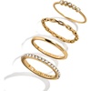 image:imageBaubleBar Waterproof Ring Sets  Layered Rings for Women 100 Waterproof Fashion Jewelry Trendy Stackable Rings Everyday Wear Dress Up or Down Flawless and StylishCamille