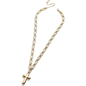 image:imageBaubleBar Cross Statement Necklace Giftable Fashion Jewelry for Women Perfect for Birthday Christmas Valentines Day and EasterHope Necklace