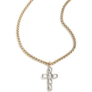 image:imageBaubleBar Cross Statement Necklace Giftable Fashion Jewelry for Women Perfect for Birthday Christmas Valentines Day and EasterMara Necklace
