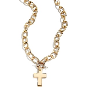 image:imageBaubleBar Cross Statement Necklace Giftable Fashion Jewelry for Women Perfect for Birthday Christmas Valentines Day and EasterPriscilla Necklace