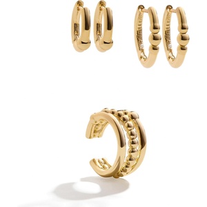 image:imageBaubleBar Huggie Earrings Trendy Gift Fashion Jewelry GoldPlated Earrings for Women Hoop Huggie Earring SetsDana  Gold