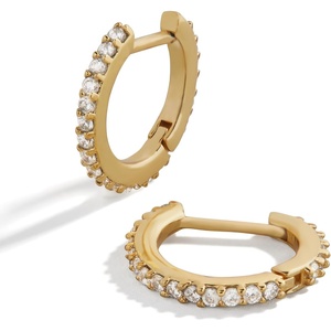 image:imageBaubleBar Huggie Earrings Trendy Gift Fashion Jewelry GoldPlated Earrings for Women Hoop Huggie Earring SetsNiata  Gold