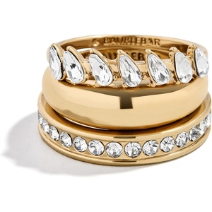 image:imageBaubleBar Waterproof Ring Sets  Layered Rings for Women 100 Waterproof Fashion Jewelry Trendy Stackable Rings Everyday Wear Dress Up or Down Flawless and StylishGreta